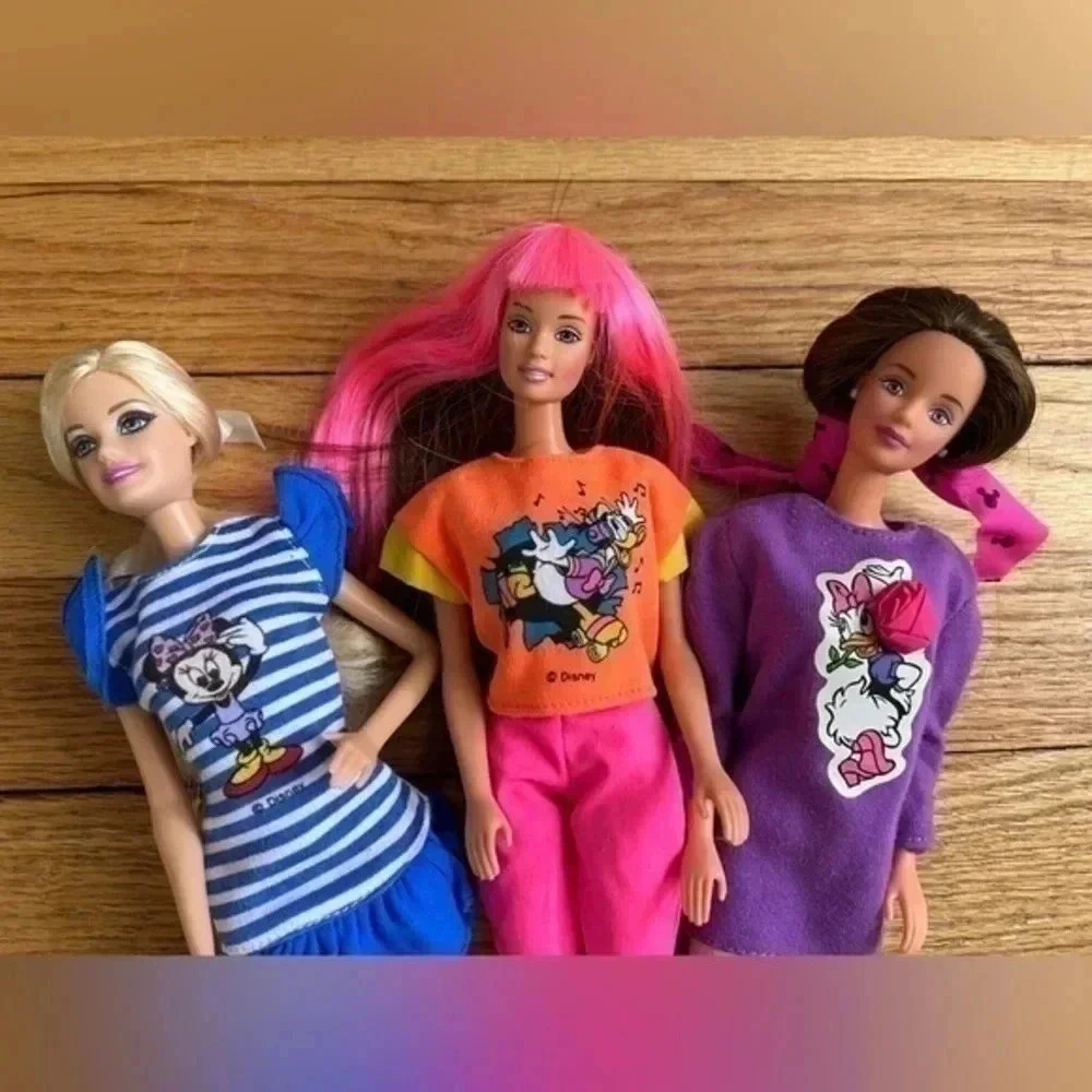 Vintage Barbie Dolls with Disney and Mickey Outfits - Picture 5 of 8